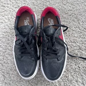 Nike Black and Red Air Sneakers